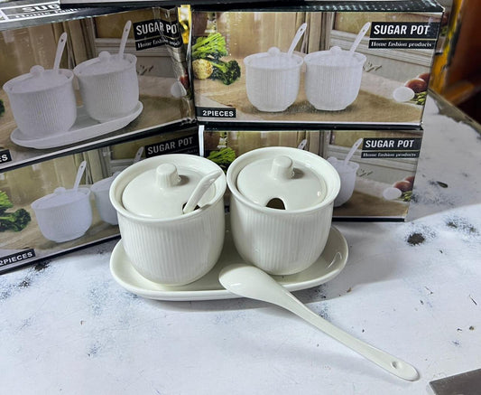 Twin  sugar dishes