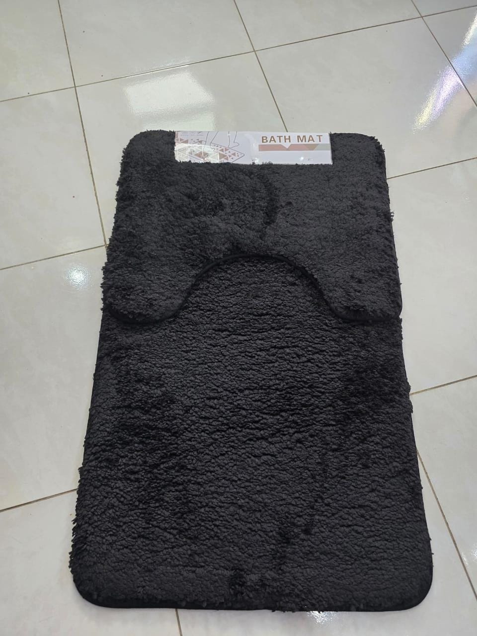 2pcs Ultra-Soft Plush Bath Mat Set