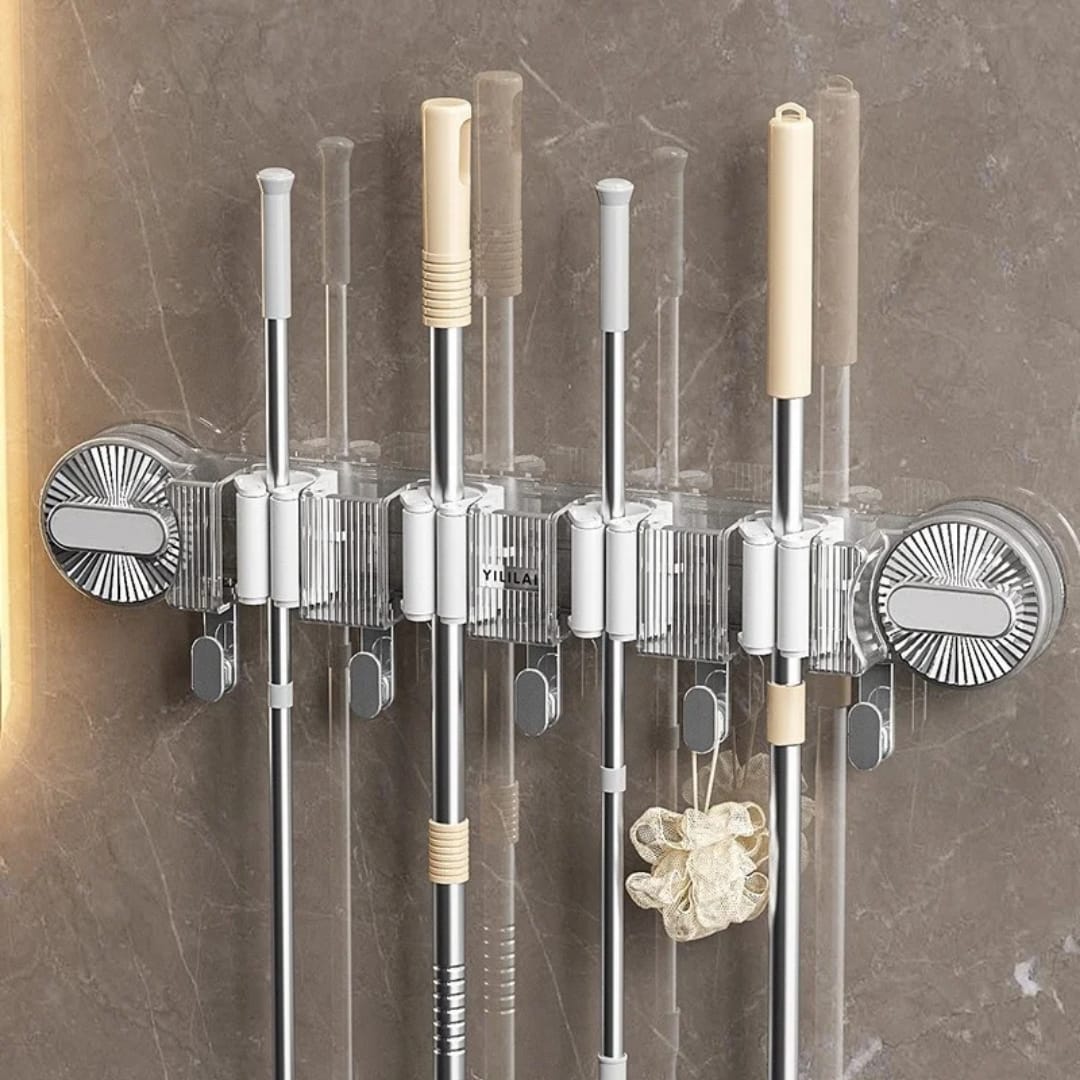 Suction mop holders