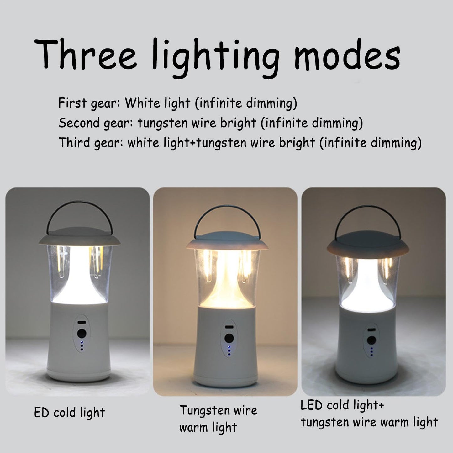Rechargeable camping lantern