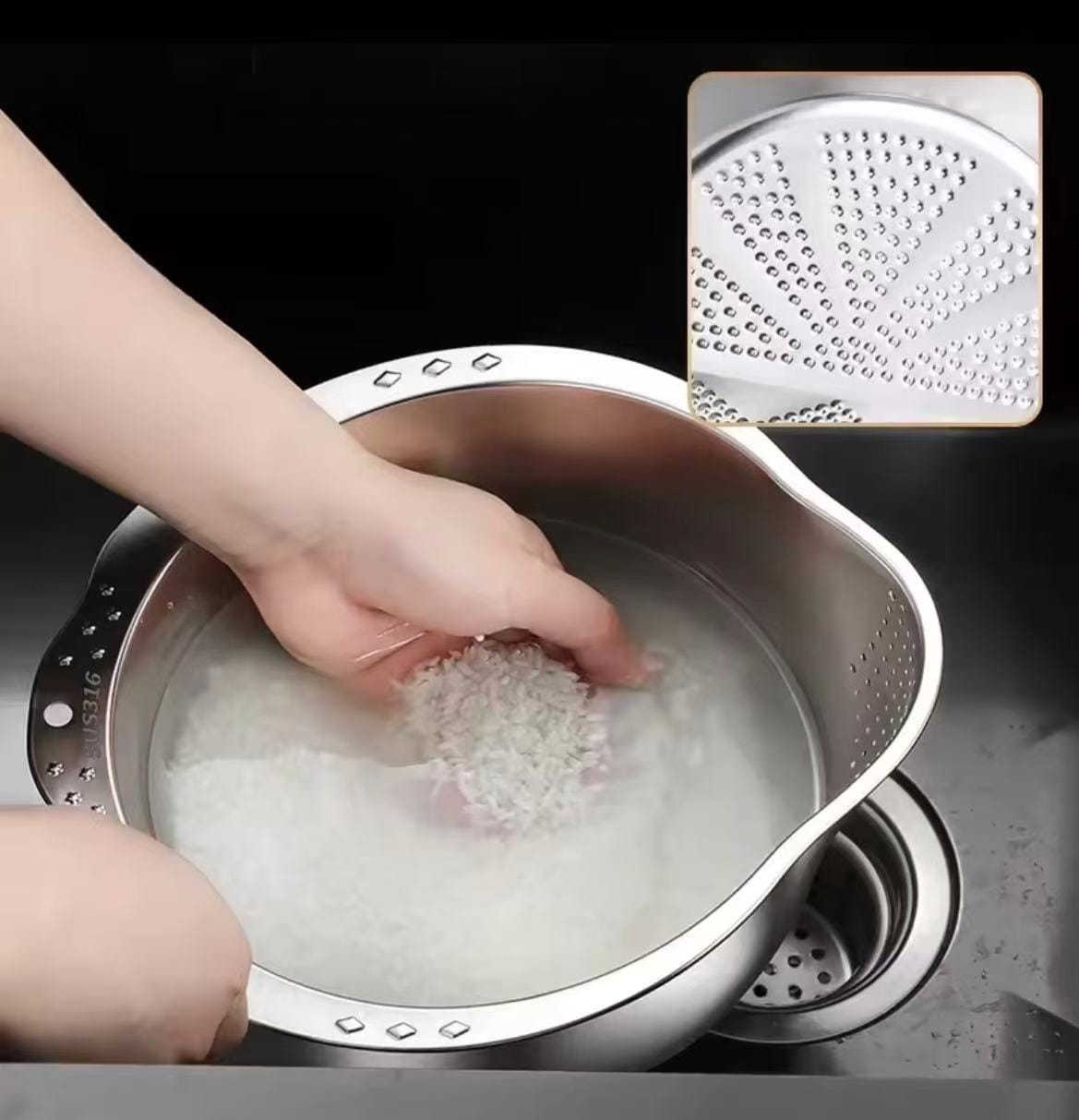 Heavy Duty Stainless Steel Strainers & Colanders