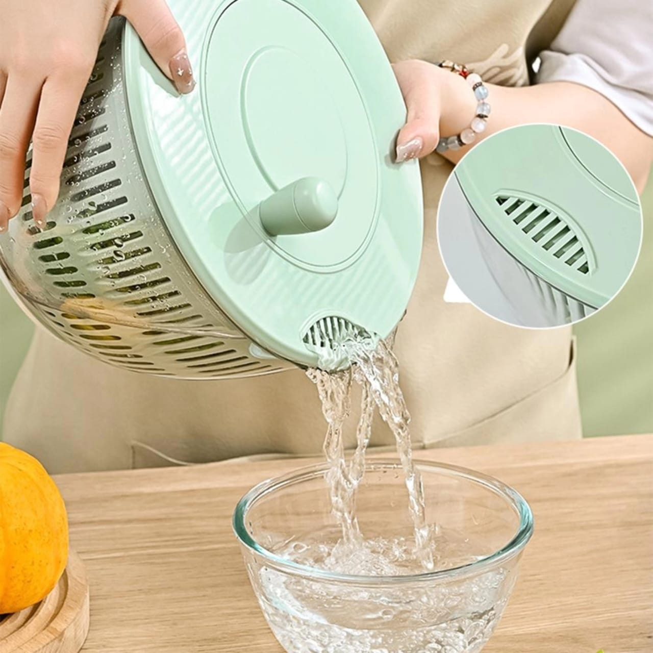 Multi-functional 8pcs Salad Spinner with Vegetable Chopper