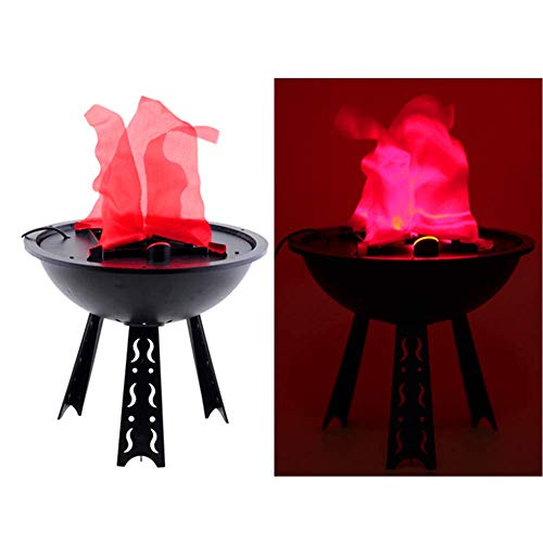 Flammen lampe 3 legged stand fireplace decor