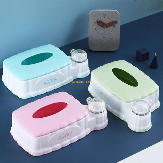 Serviette holder with toothpick dispenser