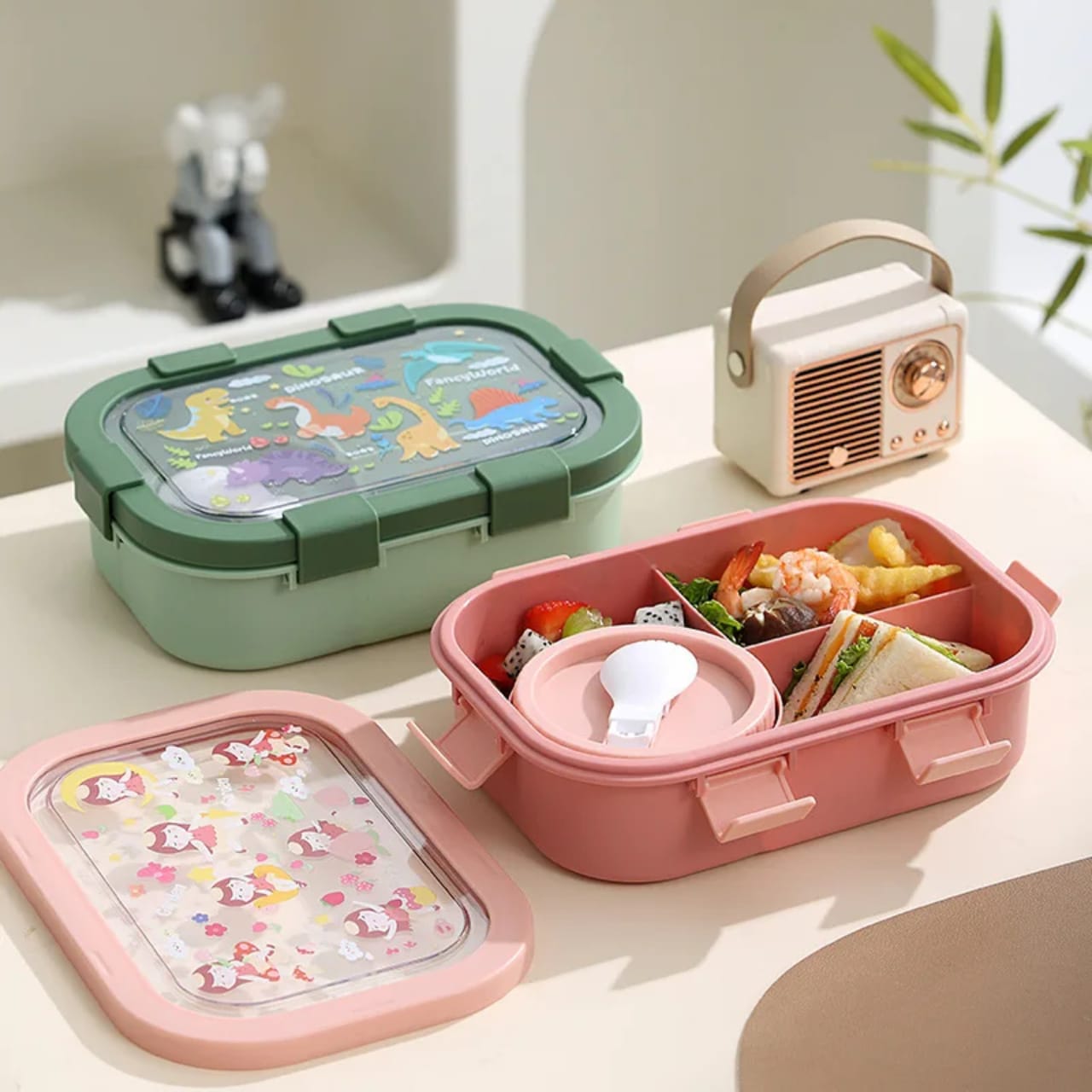 4-Compartment Bento Lunch Box