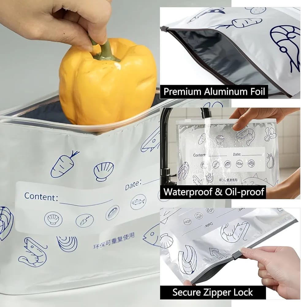 Foil fridge bags