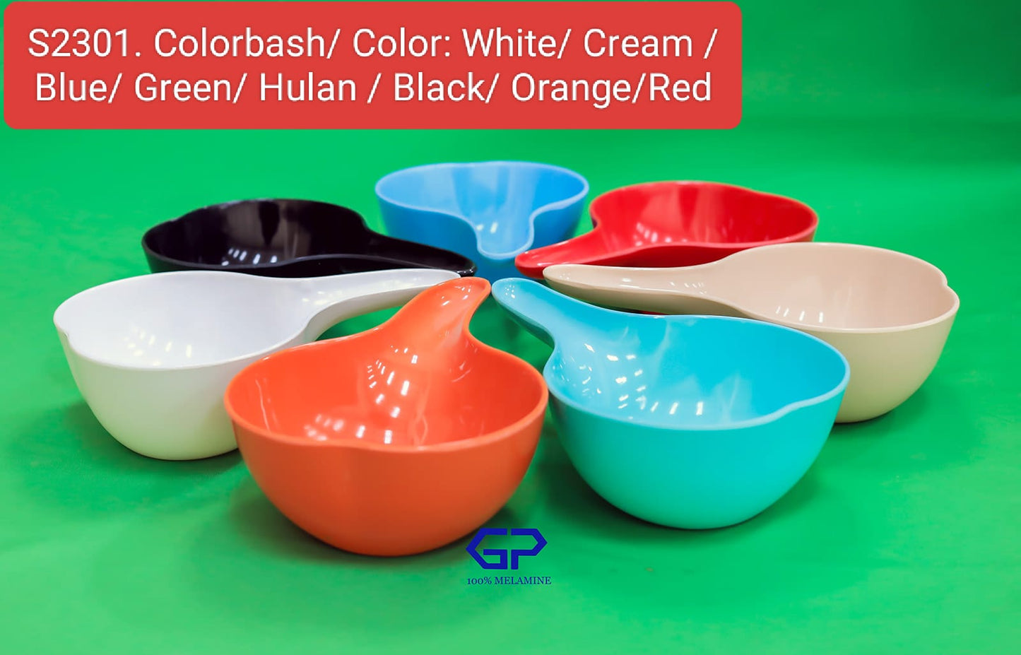 Melamine calabash bowls
