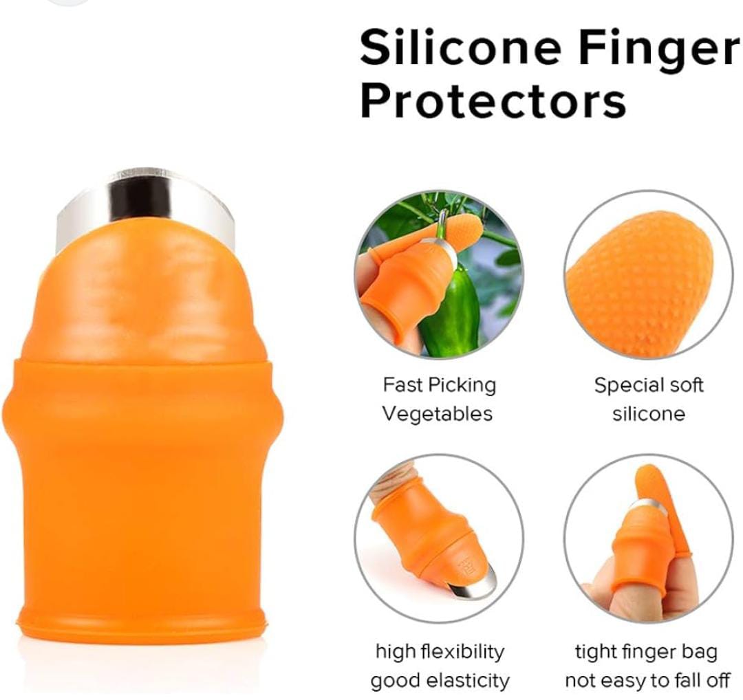 Finger Cutter Garden Thumb Knife Silicone Thumb Cutter Picking Machine for Vegetables and Fruit on the Farm Knife Garden Tools Separator Finger Knife