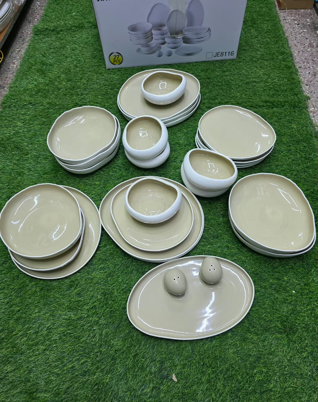 Elegant European Double Glaze Porcelain Dinner set