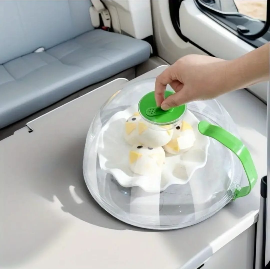 New design big size acrylic microwave food cover