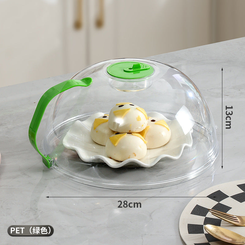 New design big size acrylic microwave food cover