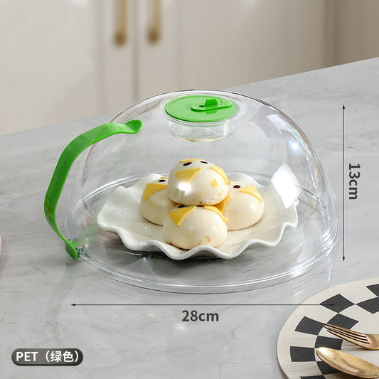 New design big size acrylic microwave food cover