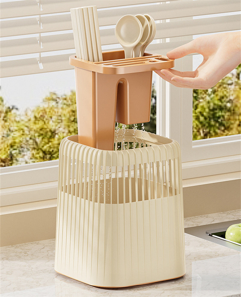 360° rotatable Multifunctional cutlery and chopstick holder