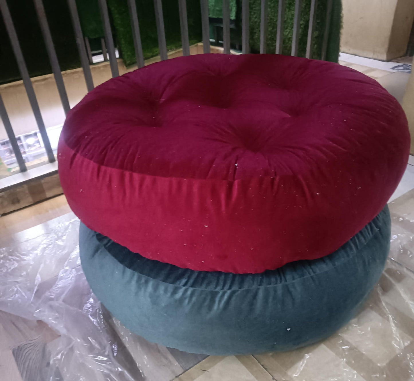Round floor pillows