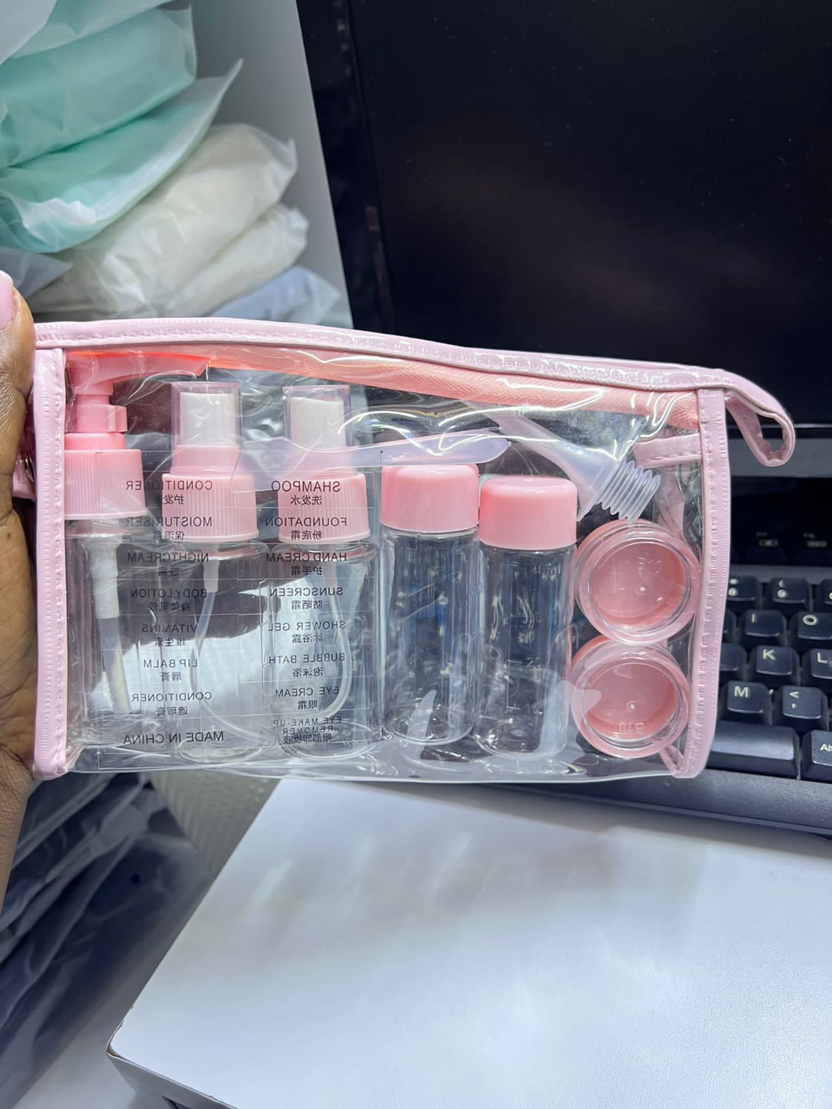 10PCS Refillable Travel Bottles Kit