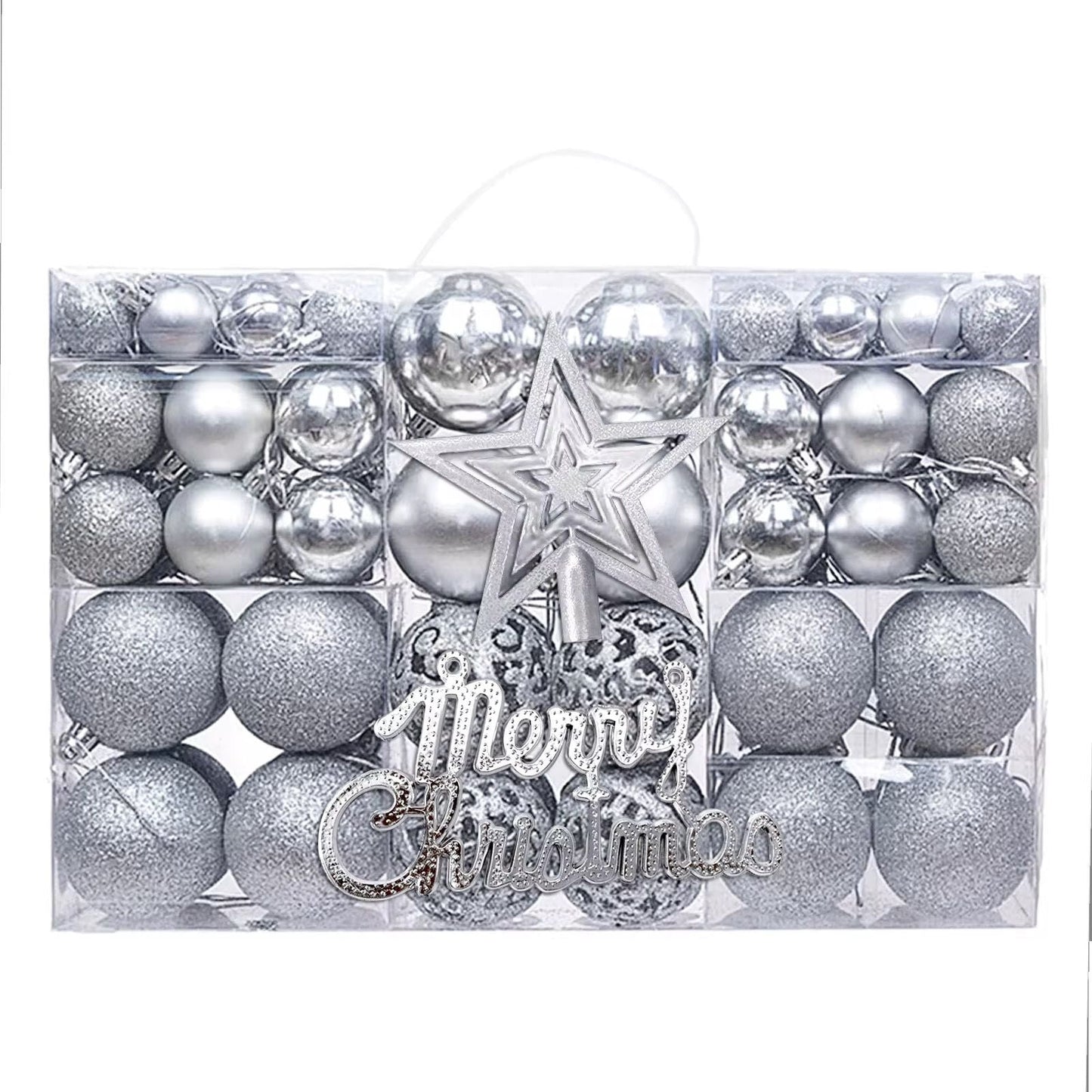 102 pcs Christmas Balls Ornaments for Christmas Tree