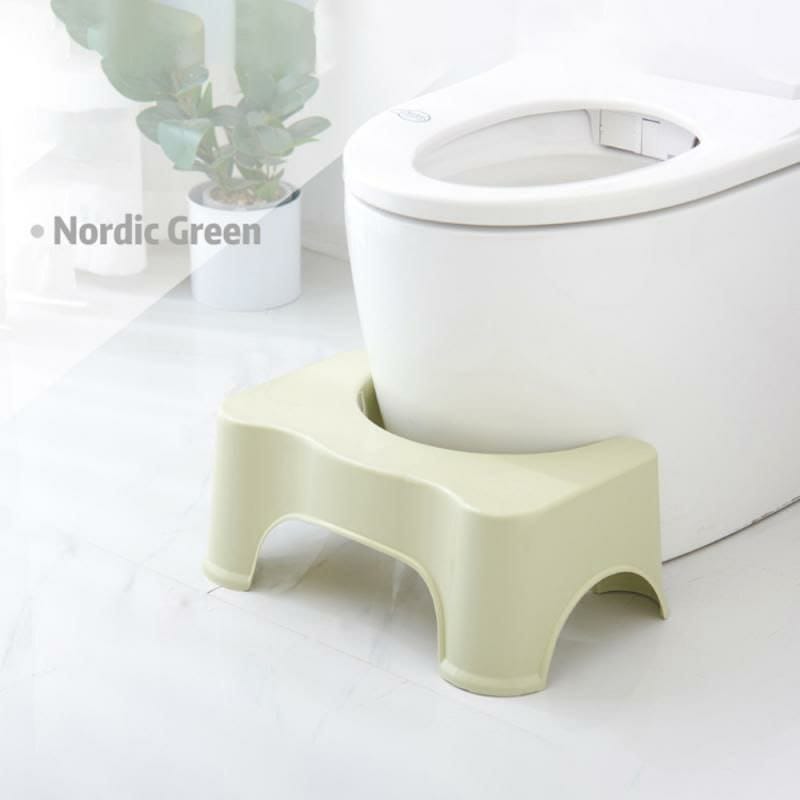 Squatty footrest stool