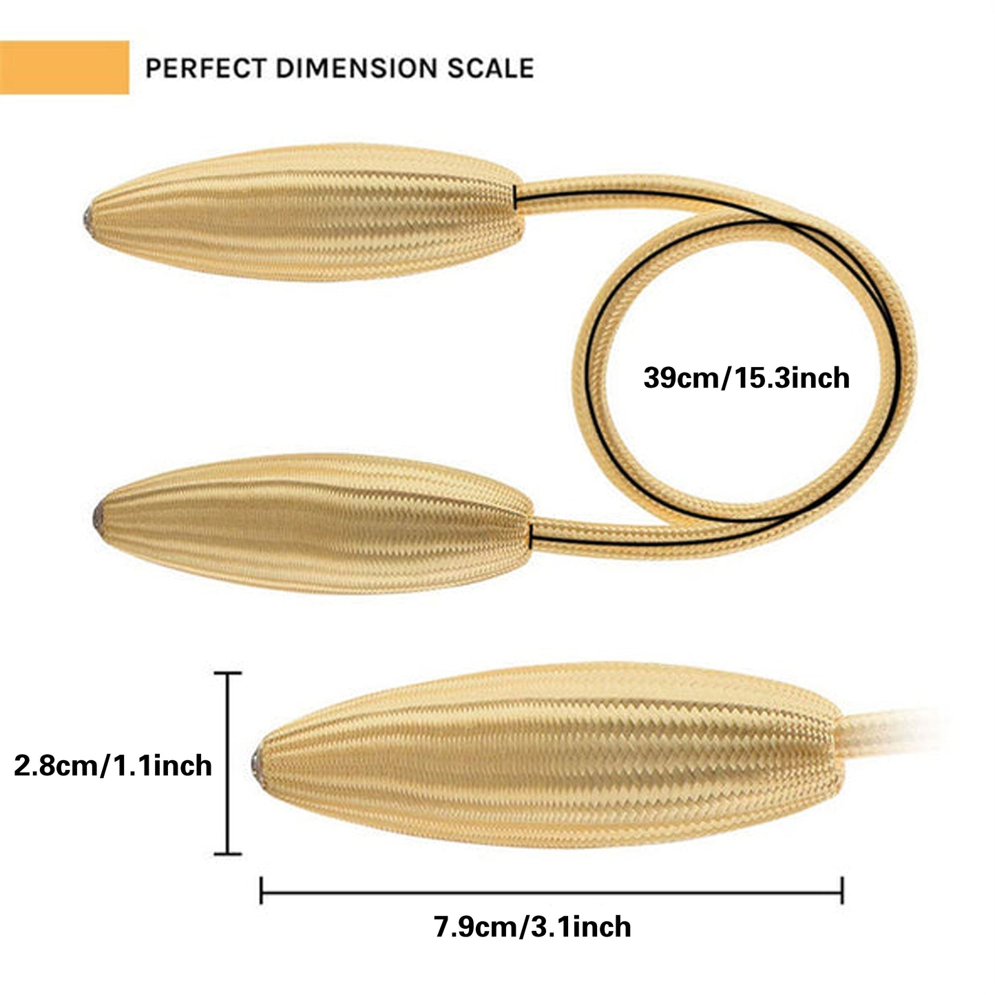 Arbitrary shape strong Curtain tiebacks