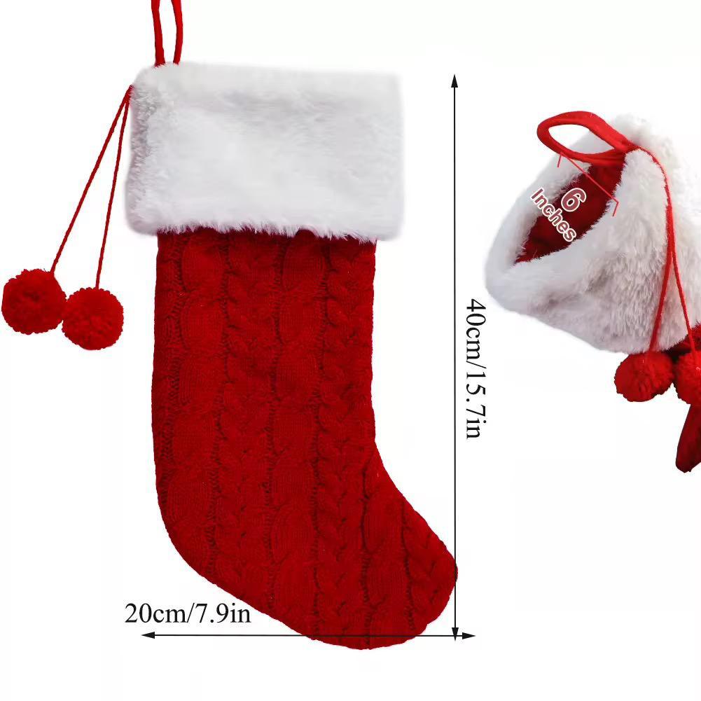 Large Christmas fireplace socks