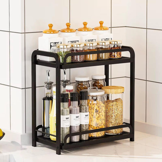 Free standing kitchen storage cabinet organizer