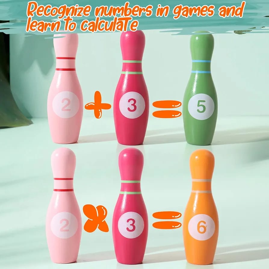 Wooden Kids Bowling Set