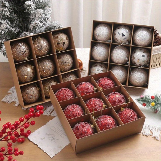9pcs set high quality christmas ball