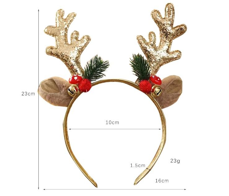 Sequin Hair Band for Kids, Christmas Headband