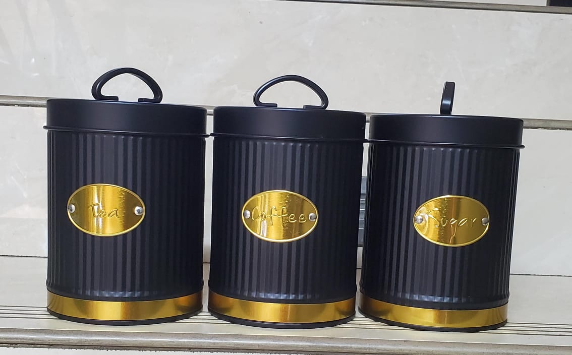 3pc Alloy  Canister Set