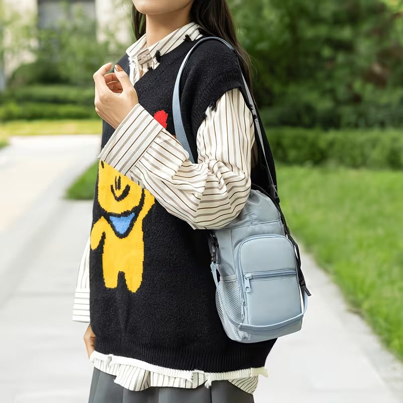 Water Bottle Draw string bag Holder with Strap Crossbody Insulated Water Bottle Carrier Sling Bag
