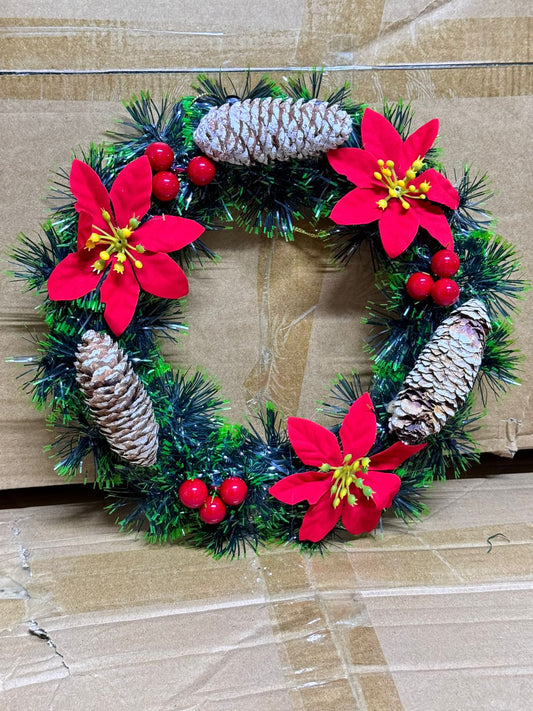 25CM Christmas Wreath for Front Door