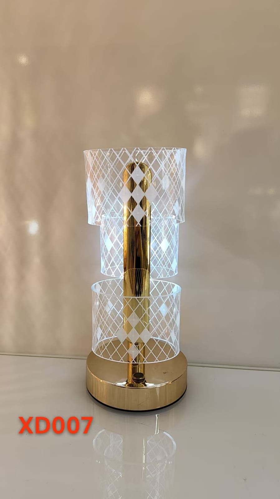 Gold Patterned Table Lamp