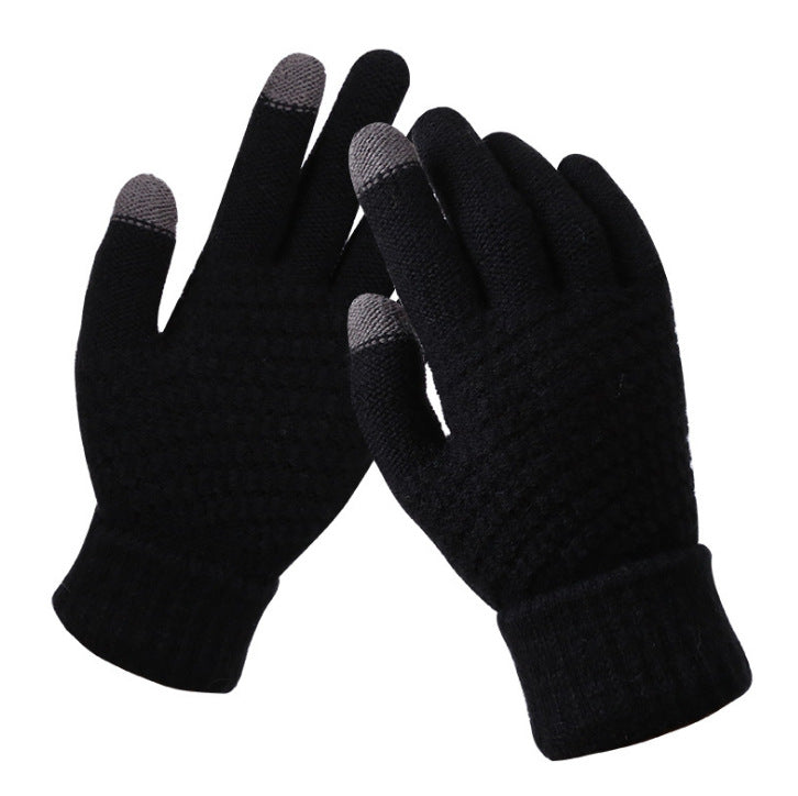 Fashion Touchscreen Gloves Winter Woolen unisex Hand mittens winter Cold.