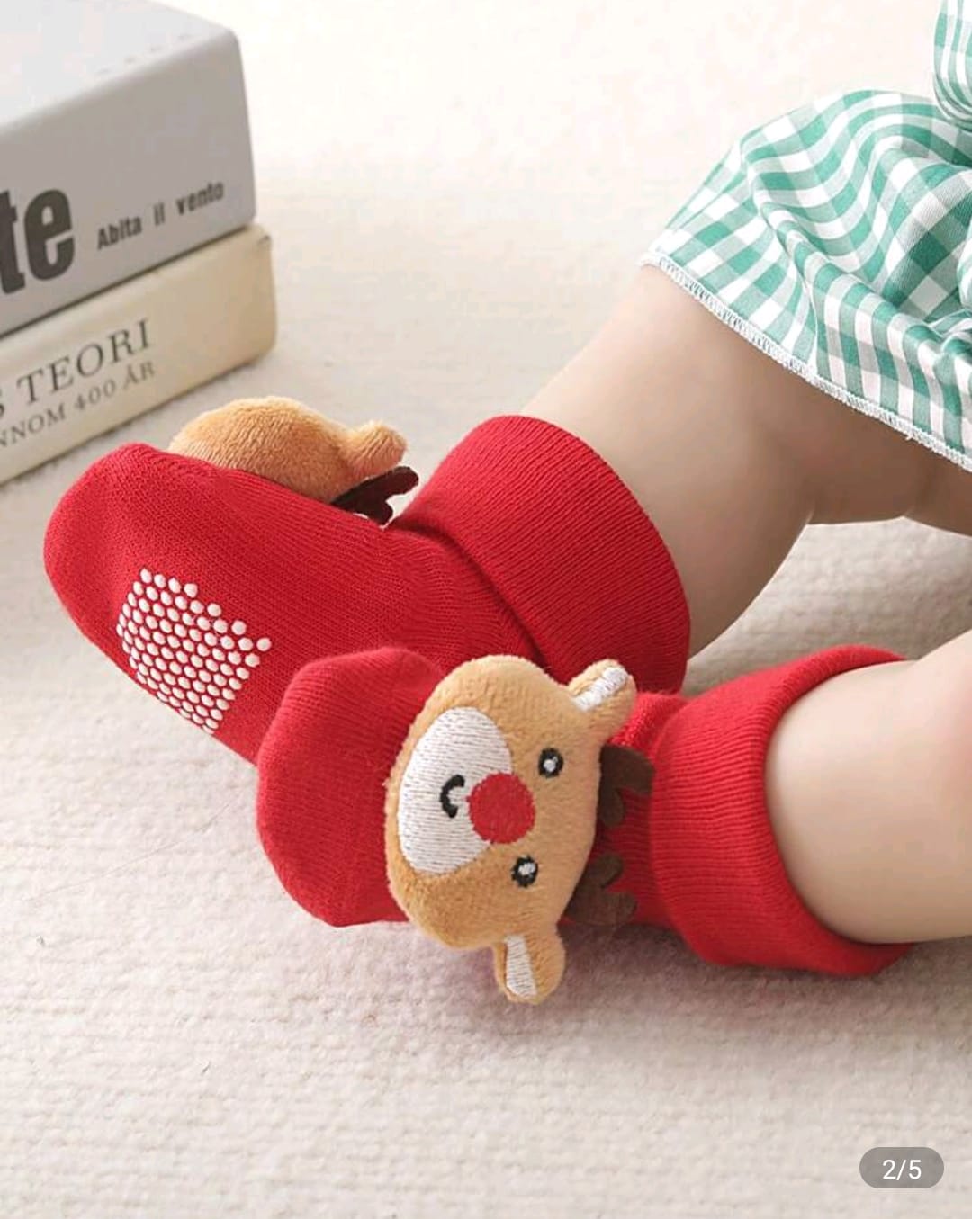 Baby Christmas Socks Santa Cartoon Doll themed