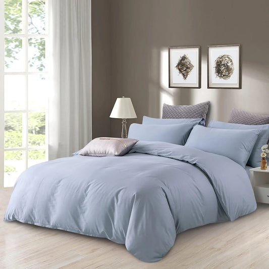 4pc Plain High Quality Duvet Cover Set (Soft Glam Edition)