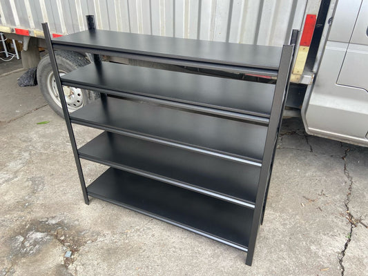 Space saving 5 layer full metallic shoe rack