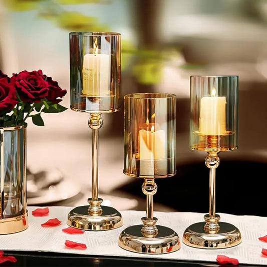 Candlestick Luxury Glass Ornaments