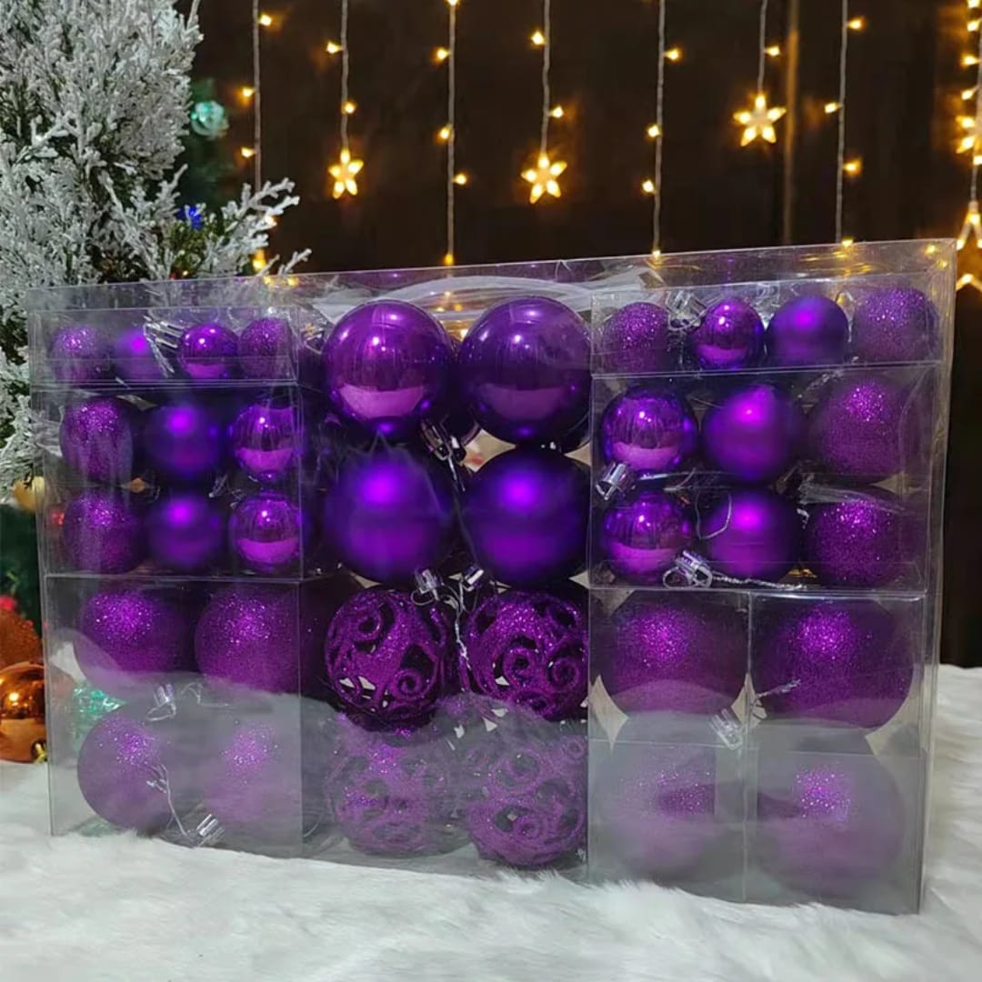 100pcs Christmas tree decor balls Set