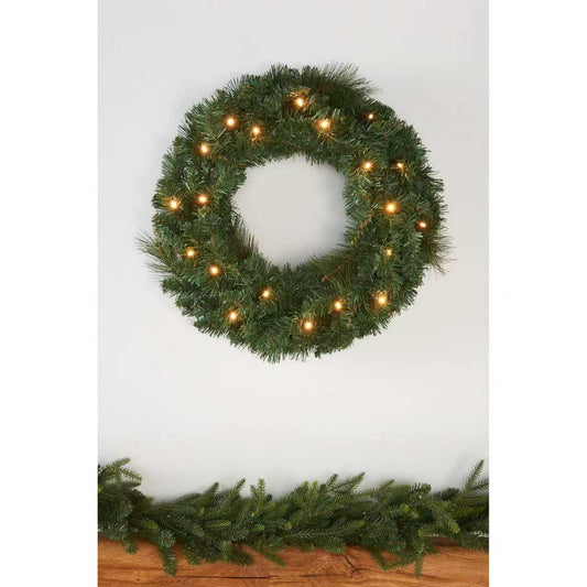 Prelit wreath Christmas decoration