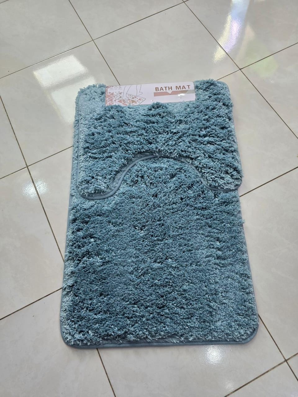 2pcs Ultra-Soft Plush Bath Mat Set