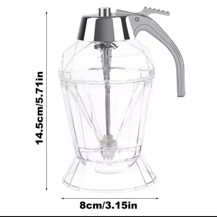 Diamond shaped honey dispenser