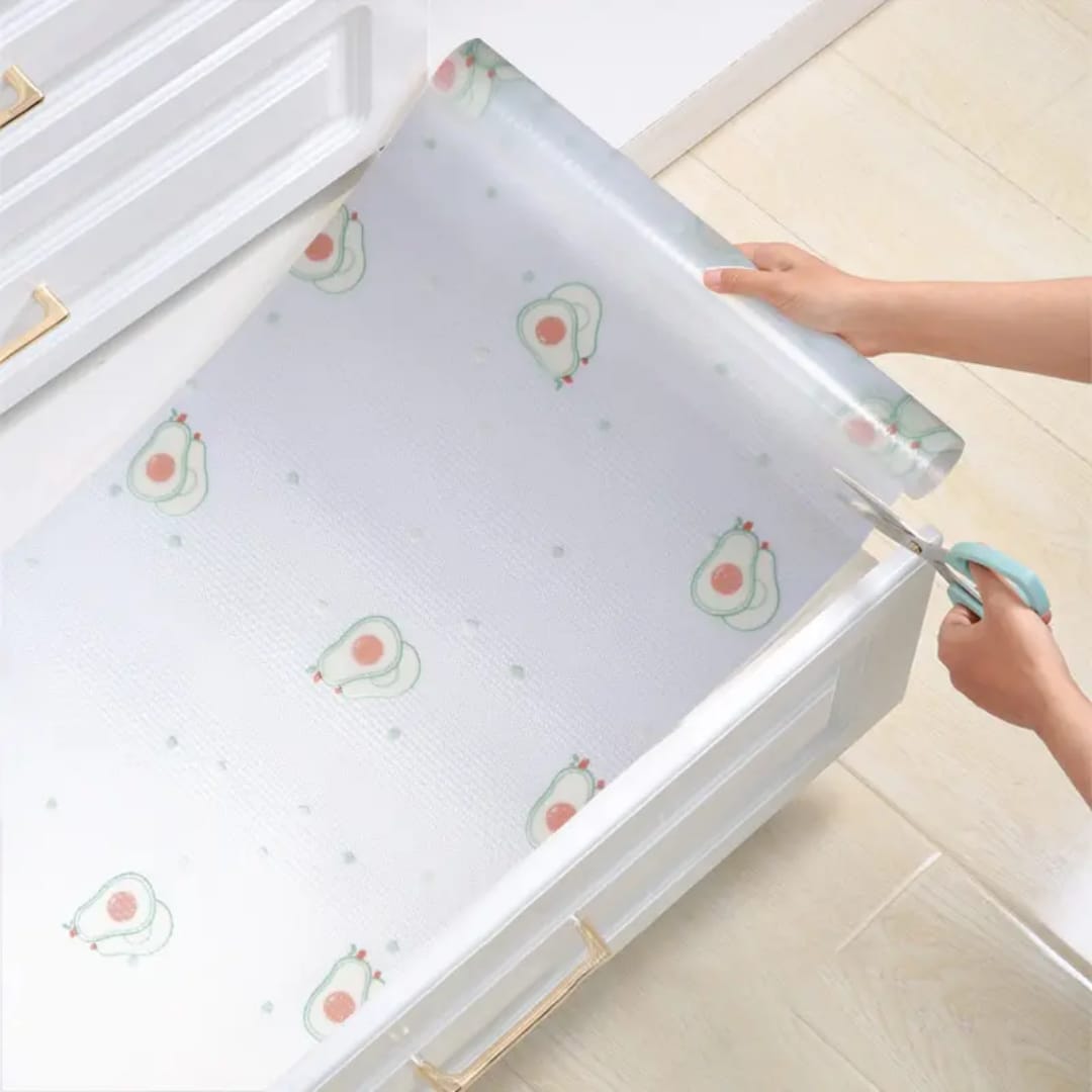 Kitchen drawer liners oil proof moisture cupboard shelf liner mat