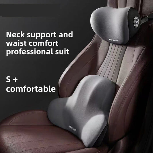 2ps set Car headrest and backrest lumbar support*