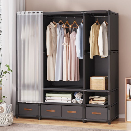 Elegant Heavy Duty Metallic Wardrobe