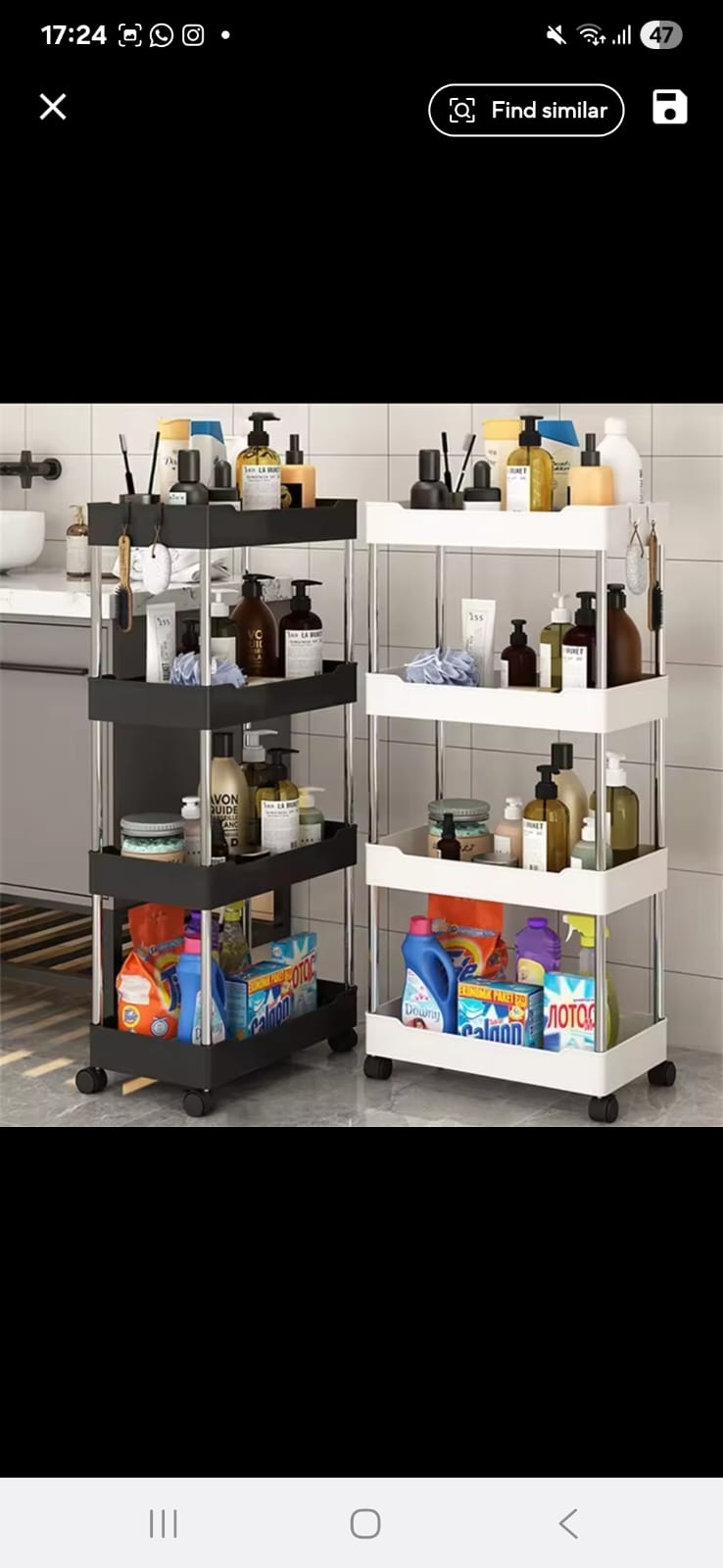 4 Tier multipurpose storage rack with wheels.