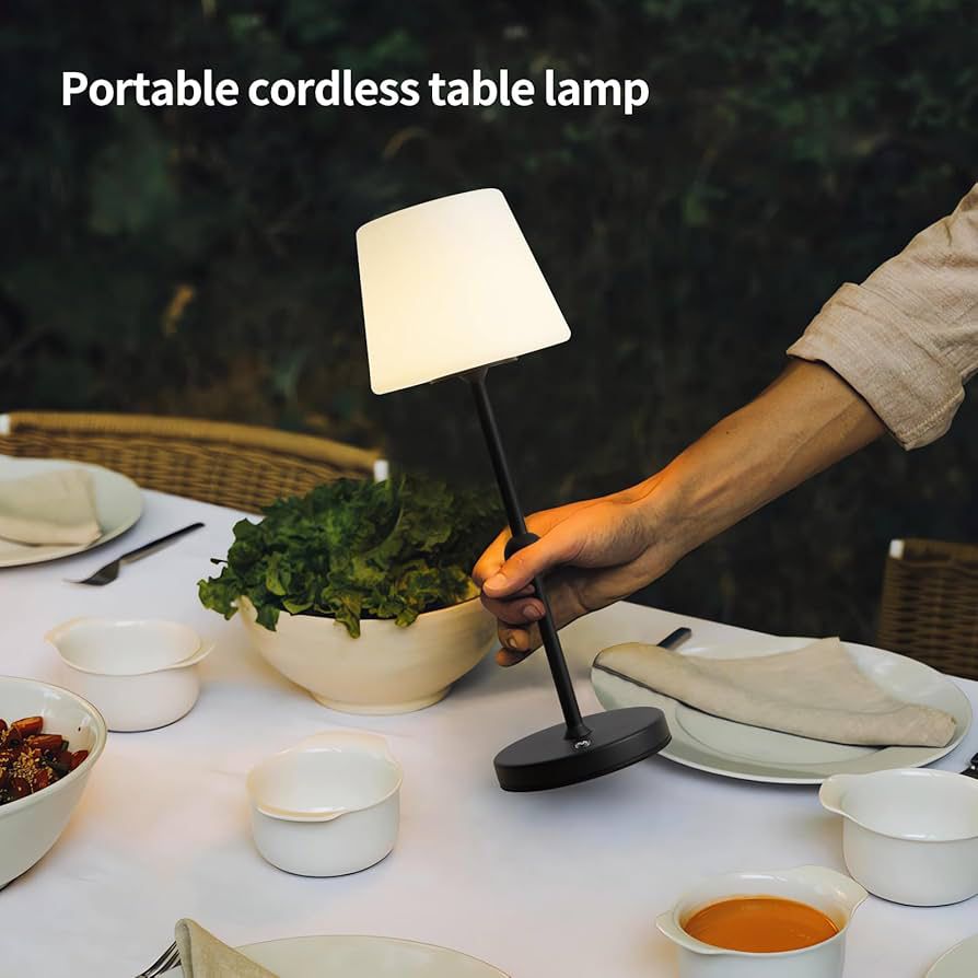 Cordless Table Lamp LED Rechargeable Table Lamp