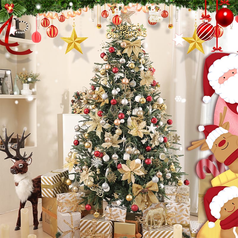24pcs Christmas balls decor set