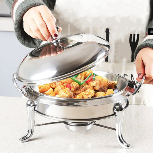 Stainless steel buffet food warmer