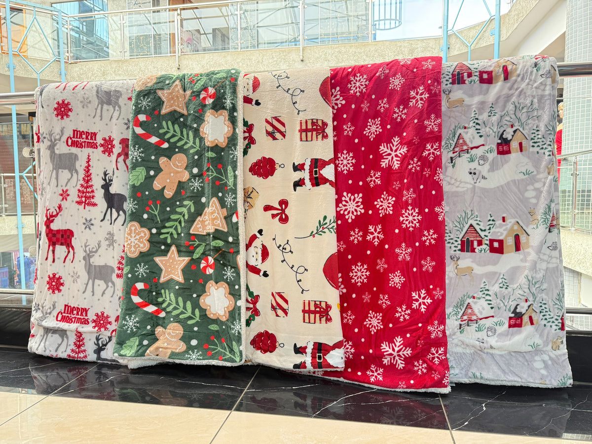 Double Sided Quality Christmas Throw Blanket