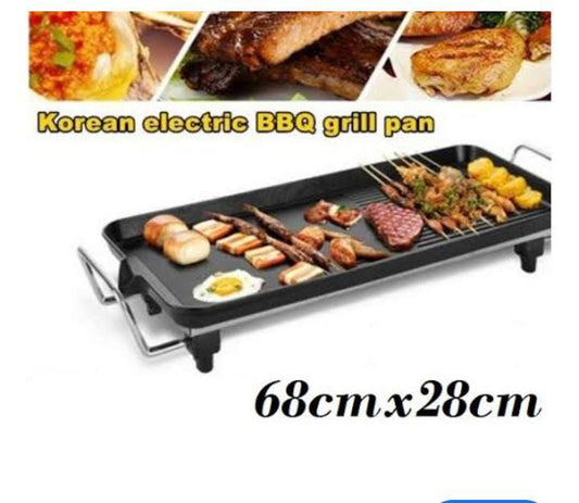 ELECTRIC BBQ GRILL PAN, Baking Grill Tray, Non-Stick Rectangular Multifunctional Household