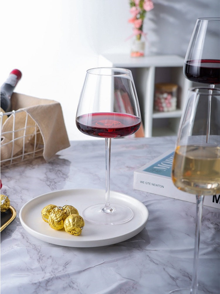 Burgundy tulip shaped wine glass  6pcs